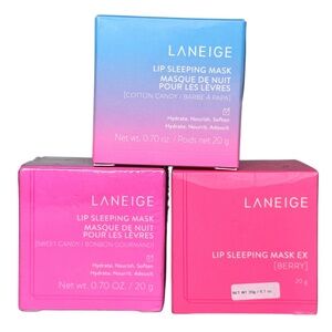 Laneige Lip Mask Bundle Cotton Candy Berry Sweet Candy Limited Edition New